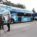 SARTA hydrogen fuel cell bus interview - Green Drives Conference Expo 2019-5-16 - Chicago Area Clean Cities photo